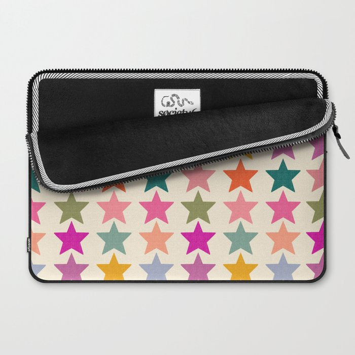 Retro Colorful Stars Laptop Sleeve Gallery Image 2