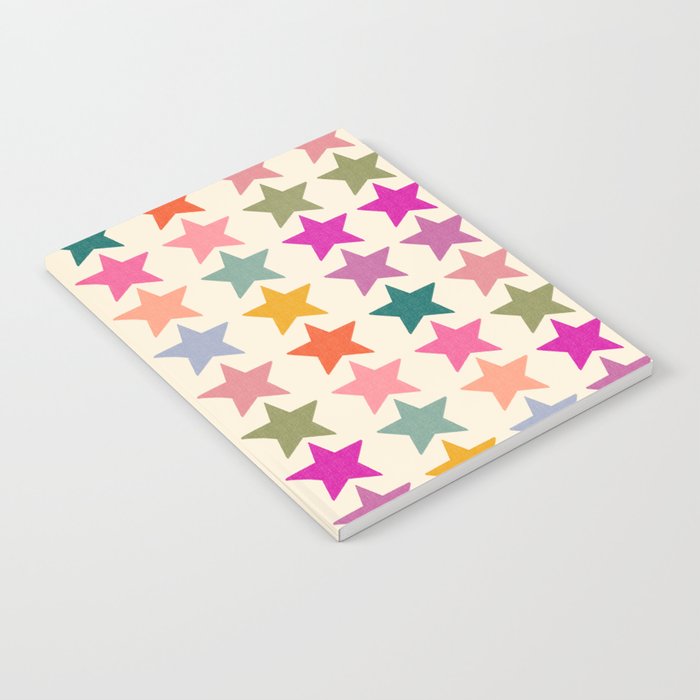 Retro Colorful Stars Notebook Gallery Image 1