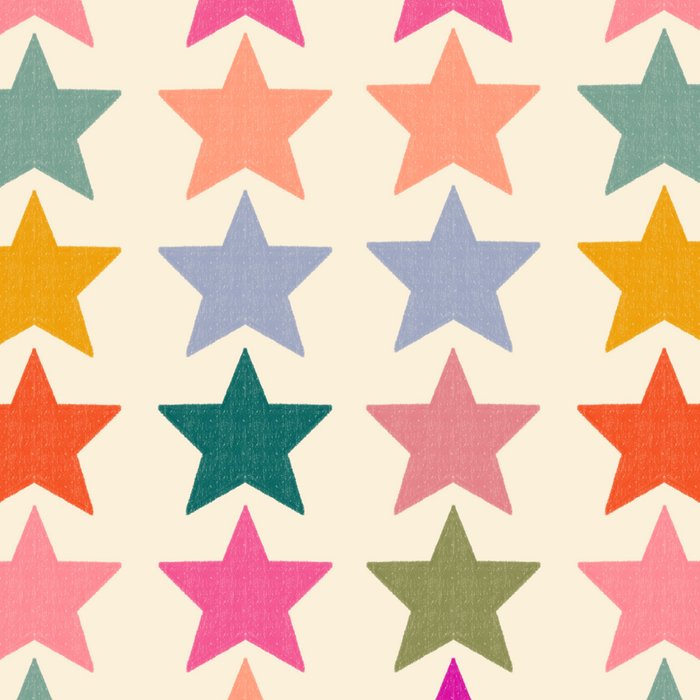 Retro Colorful Stars Coffee Mug Gallery Image 2