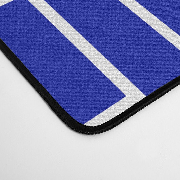 Bold Blue Geometric Mid Century Modern Rektangel Pattern Desk Mat Gallery Image 4