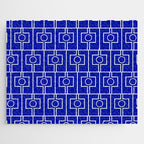 Bold Blue Geometric Mid Century Modern Rektangel Pattern Jigsaw Puzzle Gallery Image 1