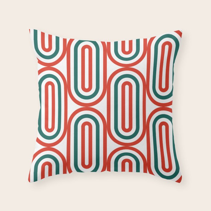 Retro Holiday 01B Throw Pillow Gallery Image 6