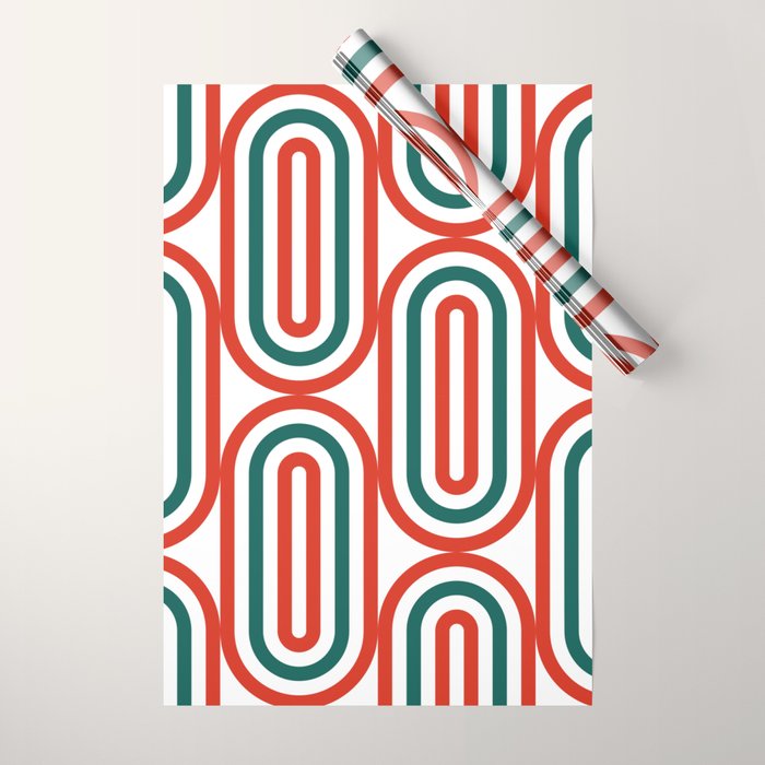 Retro Holiday 01B Wrapping Paper Gallery Image 1