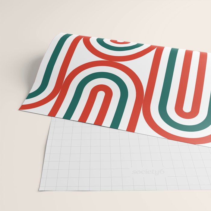 Retro Holiday 01B Wrapping Paper Gallery Image 2