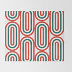 Retro Holiday 01B Throw Blanket Gallery Image 2