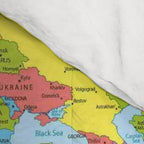 world map - academic Comforter Gallery Image 4