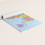 world map - academic Yoga Mat Gallery Image 2