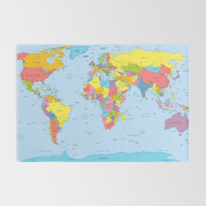 world map - academic Rug Gallery Image 2