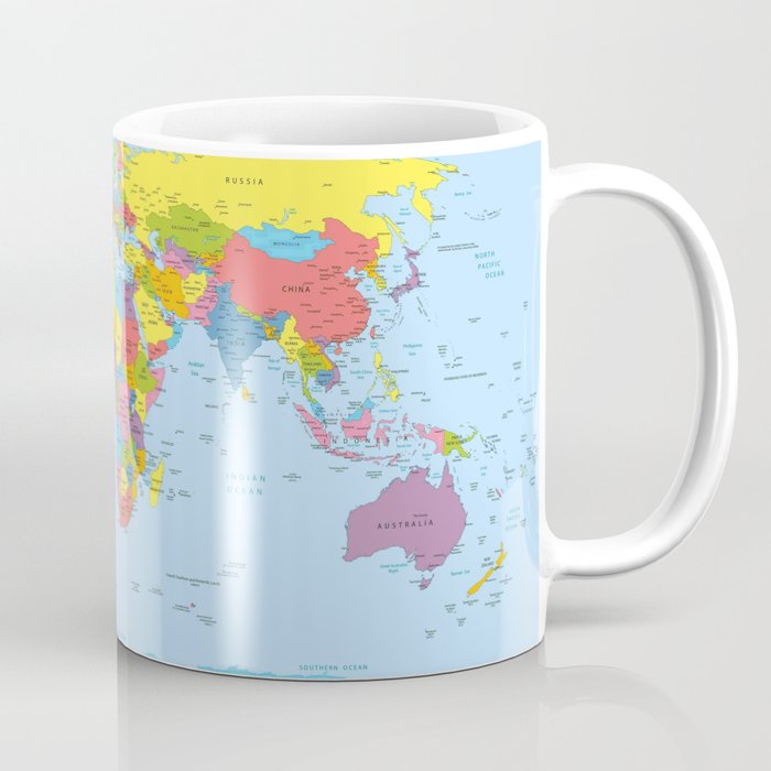 world map - academic Coffee Mug Gallery Image 1