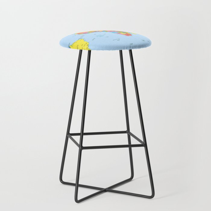 world map - academic Stool Gallery Image 1