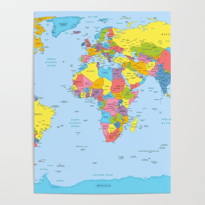 world map - academic Poster Gallery Image 4