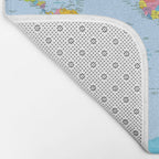 world map - academic Bath Mat Gallery Image 2