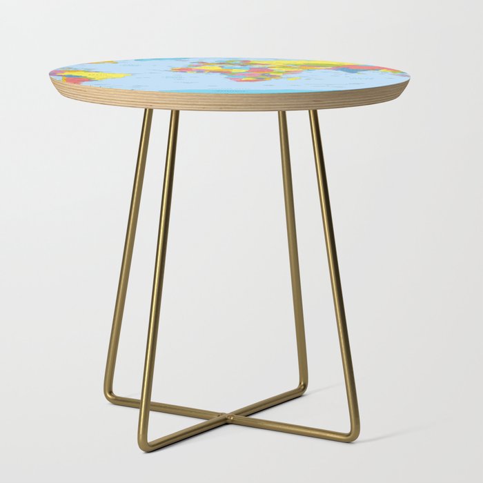 world map - academic Side Table Gallery Image 1