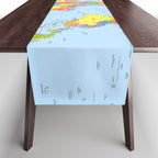 world map - academic Table Runner Gallery Image 1