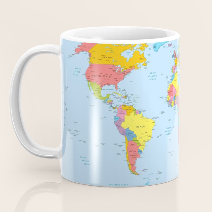 world map - academic Coffee Mug Gallery Image 3