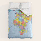 world map - academic Comforter Gallery Image 6