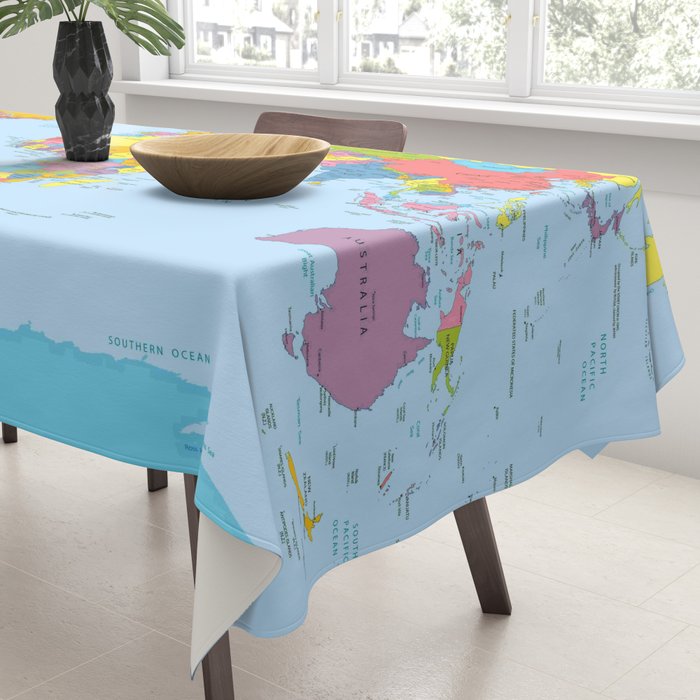 world map - academic Tablecloth Gallery Image 3