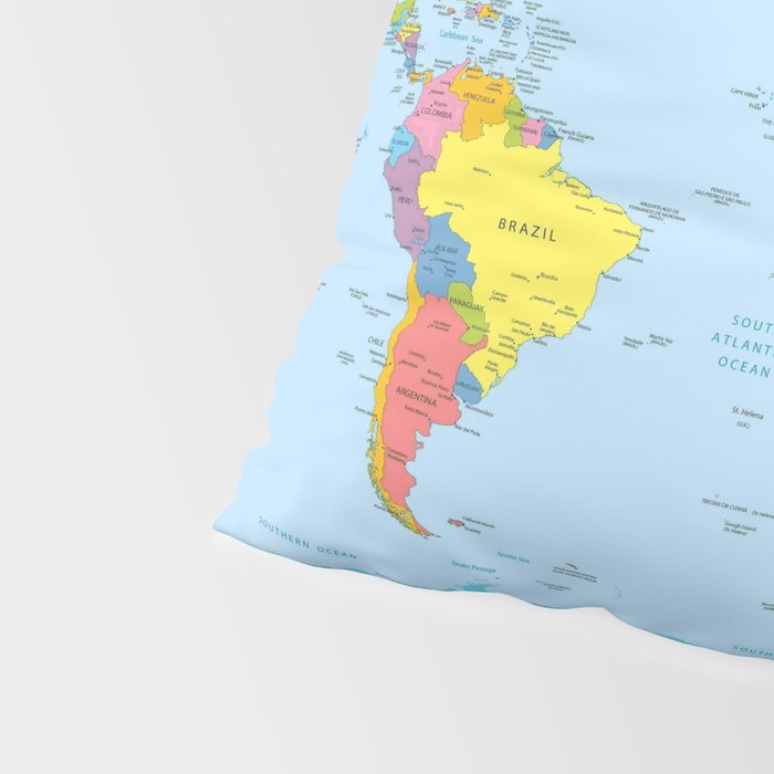 world map - academic Pillow Sham Gallery Image 4