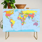 world map - academic Credenza Gallery Image 1