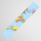 world map - academic Table Runner Gallery Image 3