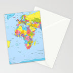 world map - academic Stationery Card Gallery Image 2