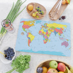 world map - academic Cutting Board Gallery Image 2