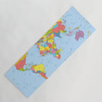 world map - academic Yoga Mat Gallery Image 1