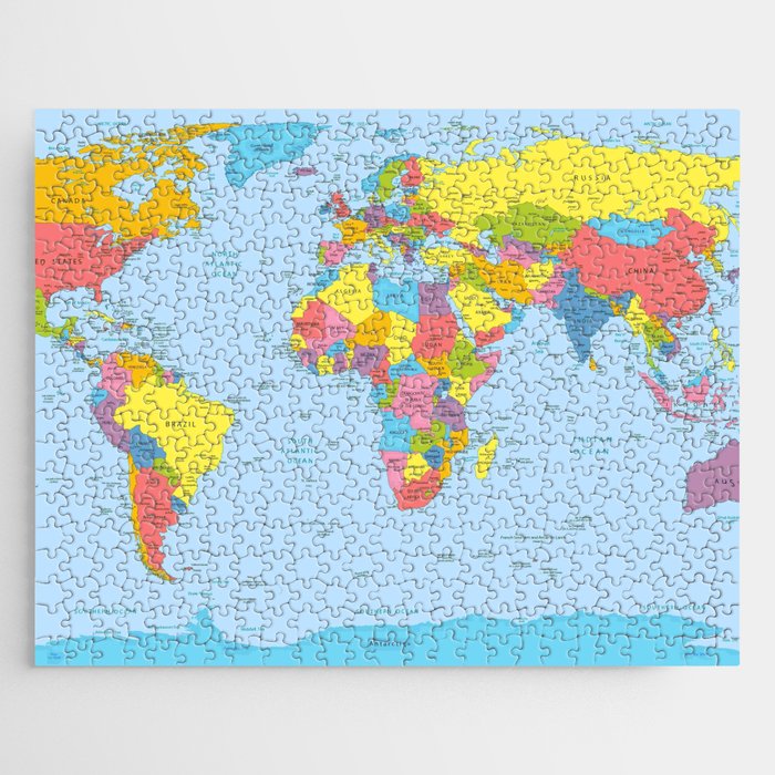 world map - academic Jigsaw Puzzle Gallery Image 1