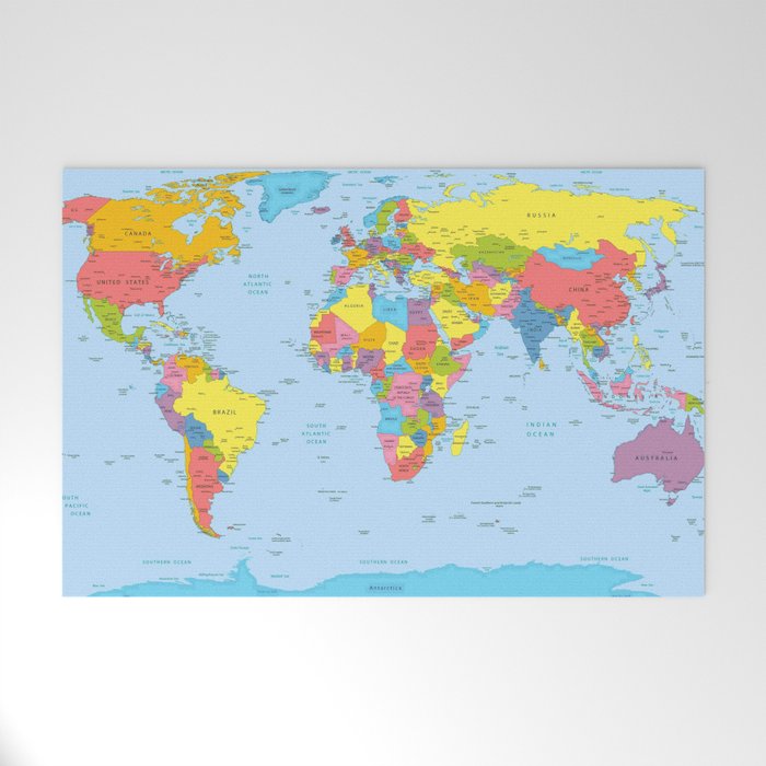 world map - academic Welcome Mat Gallery Image 1
