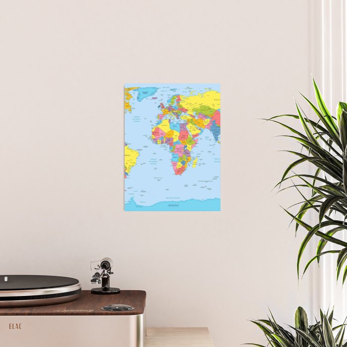 world map - academic Poster Gallery Image 2