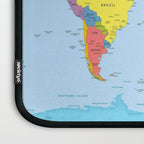 world map - academic Laptop Sleeve Gallery Image 3