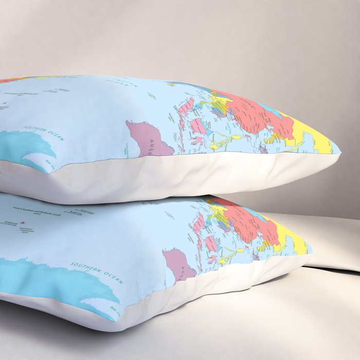 world map - academic Pillow Sham Gallery Image 3