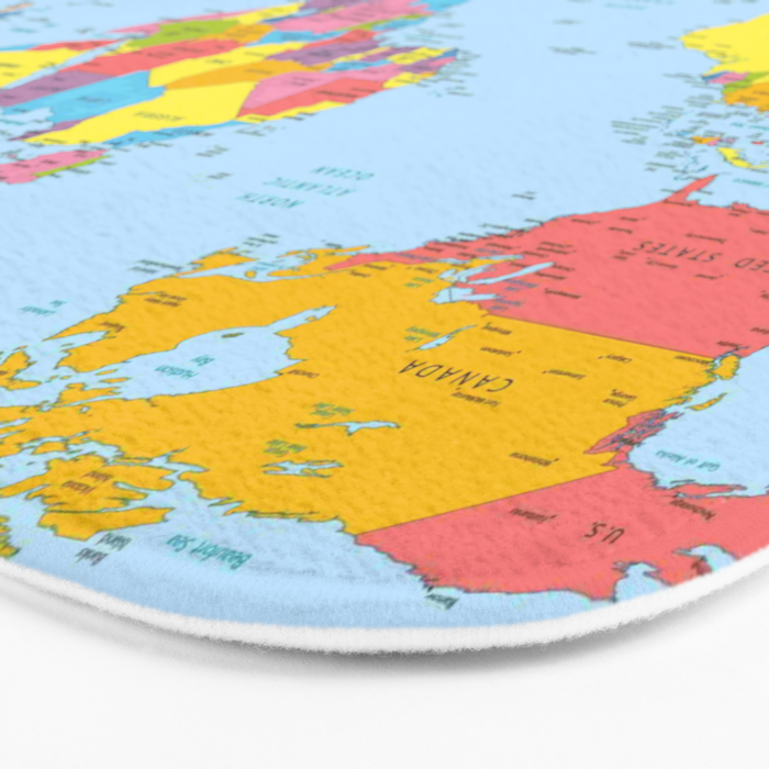 world map - academic Bath Mat Gallery Image 3