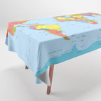 world map - academic Tablecloth Gallery Image 1