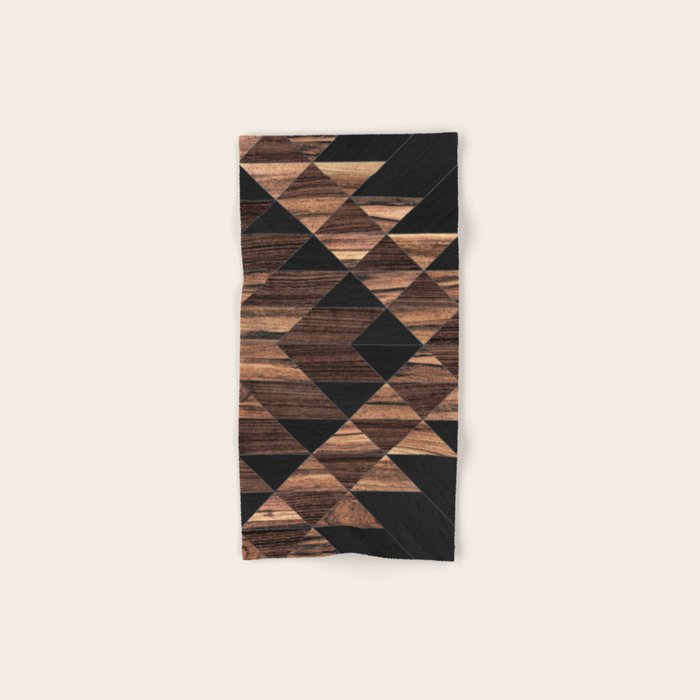 Urban Tribal Pattern No.11 - Aztec - Wood Bath Towel Gallery Image 1