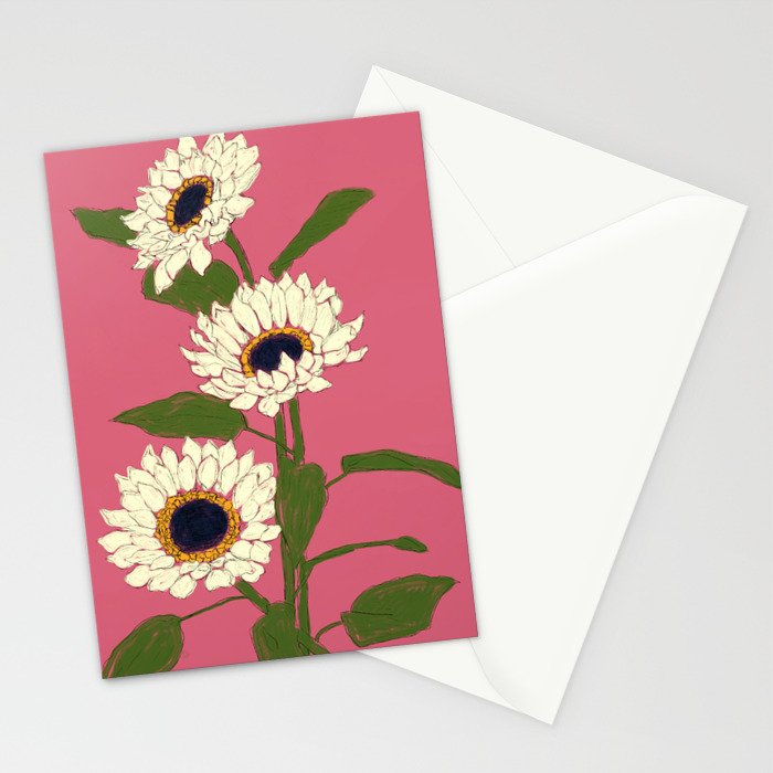Sunflower Pink Sami Stationery Card Gallery Image 2