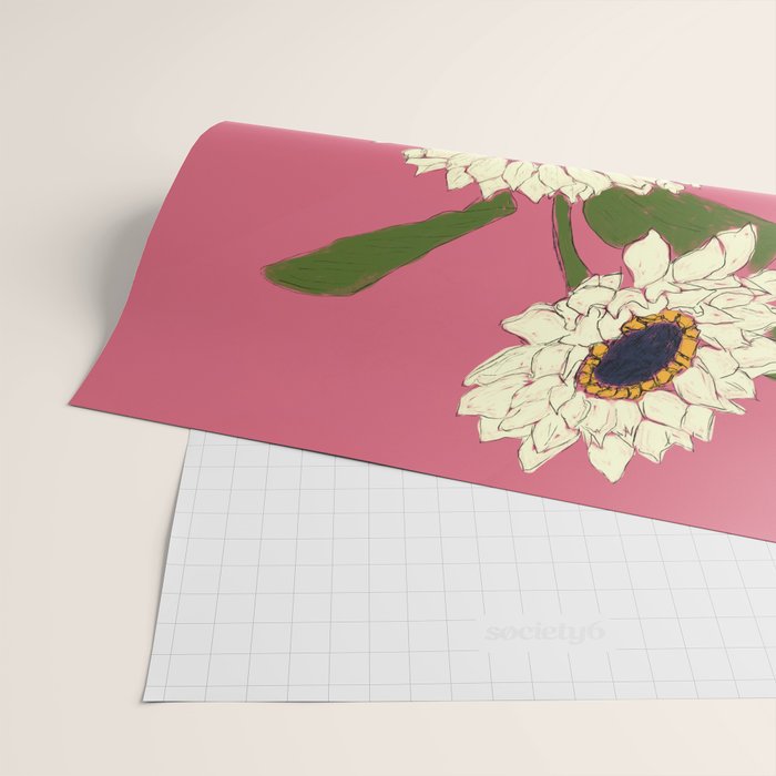 Sunflower Pink Sami Wrapping Paper Gallery Image 2