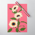 Sunflower Pink Sami Wrapping Paper Gallery Image 1