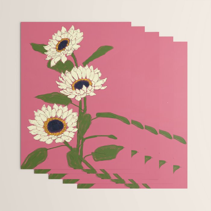 Sunflower Pink Sami Wrapping Paper Gallery Image 3