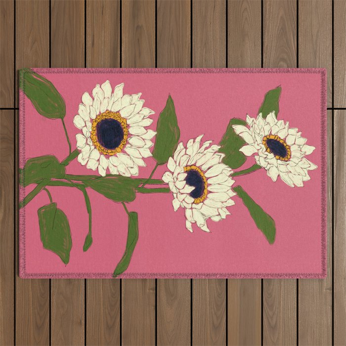 Sunflower Pink Sami Outdoor Rug Gallery Image 1