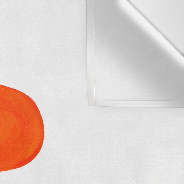 Mid Century Modern Colorful Minimal Pop Art Yellow Orange Ombre Rainbow Gradient Pebble Ovals Wall Tapestry Gallery Image 3