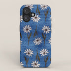 Vibrant Daisies on Cobalt  iPhone Case Gallery Image 1