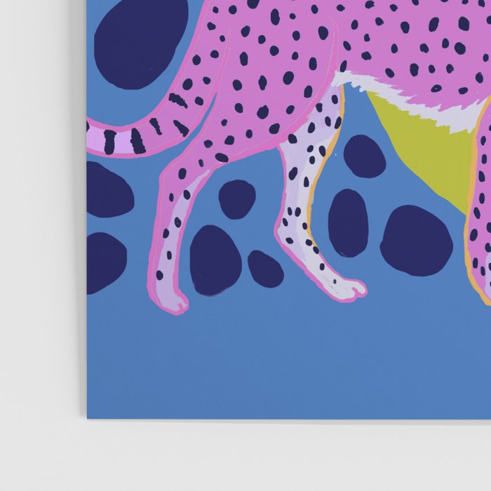 Two Cheetahs on Blue Poster Gallery Image 3