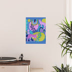 Two Cheetahs on Blue Poster Gallery Image 2