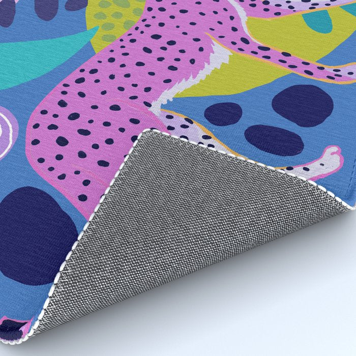 Two Cheetahs on Blue Rug Gallery Image 4