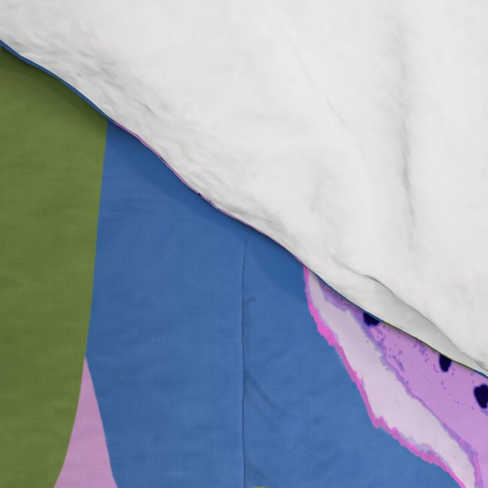 Two Cheetahs on Blue Comforter Gallery Image 4