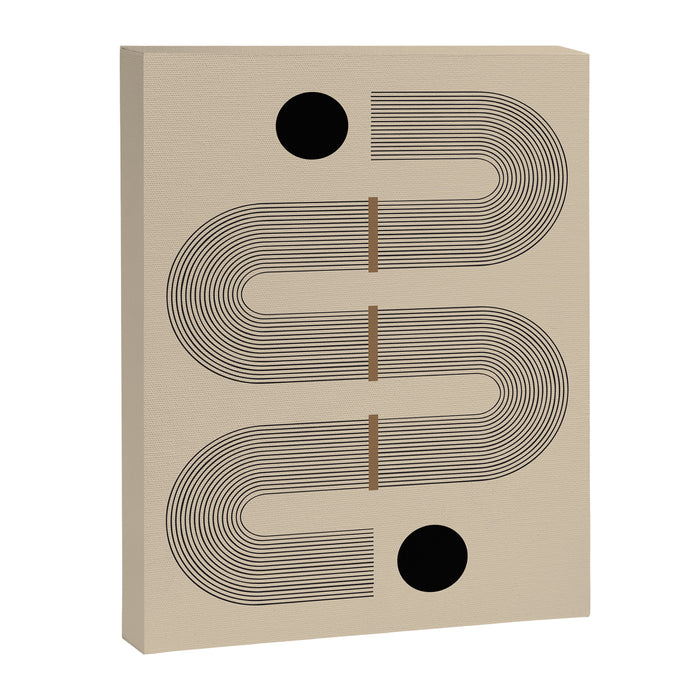 Adina - Mid Century Modern Abstract Art Canvas Print Gallery Image 1