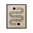 Adina - Mid Century Modern Abstract Art Framed Canvas Print Gallery Image 6