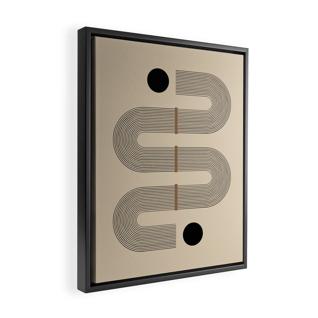 Adina - Mid Century Modern Abstract Art Framed Canvas Print Gallery Image 2