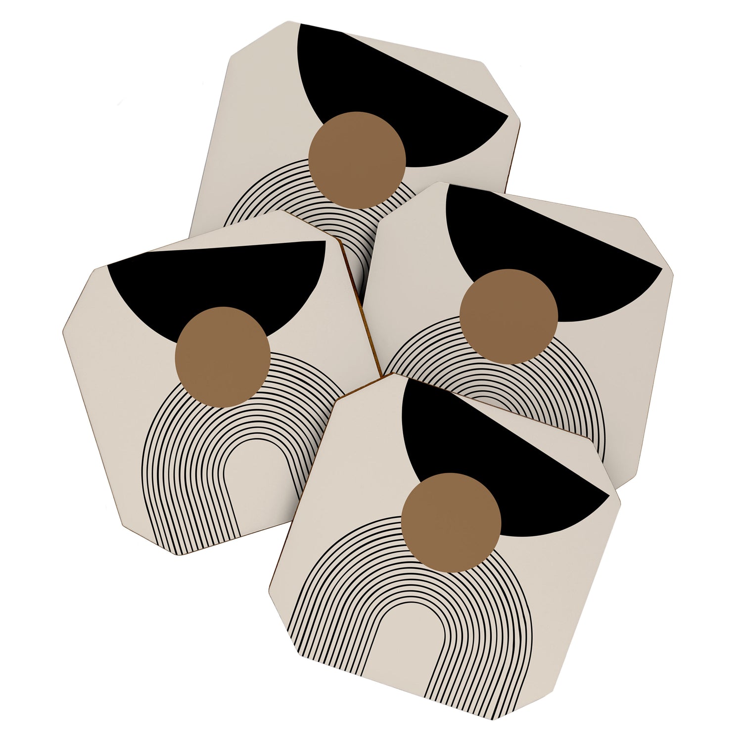 Dara - Mid Century Modern Abstract Art Coaster Gallery Image 1